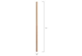 Trinkhalm aus Bambusfaser 210x8mm Pack 300 Stk