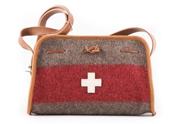 Umhänge-Tasche mit CH Kreuz mit Schnur & Innenfach Umhänge-Tasche mit CH Kreuz mit Schnur & Innenfach