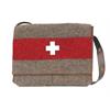 Umhänge Tasche mit CH-Kreuz und Lederträger
