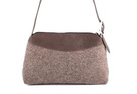 Umhänge-Tasche mit Innen-Tasche 2-braun