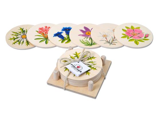 Untersätze Alpenblumen Untersätze Alpenblumen