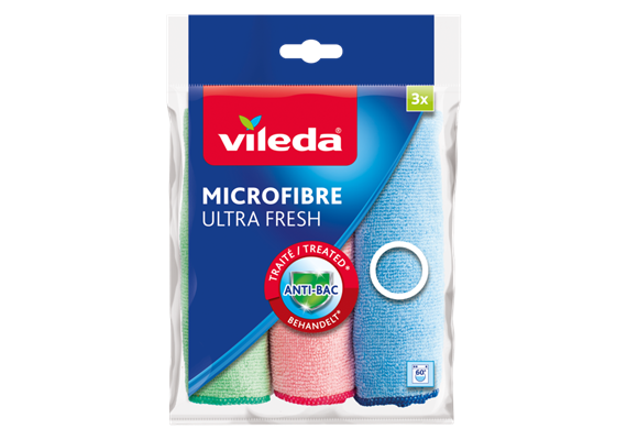 VILEDA Microfasertuch Ultra Fresh Anti-Bac 3 Stk.