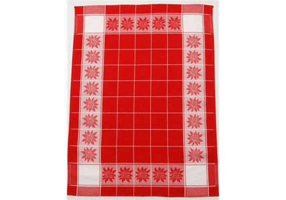 Waffeltuch Edelweiss rot