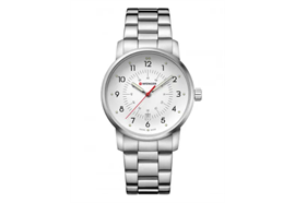 Wenger Avenue d:42mm white dial, stainless steel