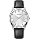 Wenger City Classic d:43mm white silver dial, black padded leather