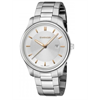 Wenger City Classic d:43mm white silver dial, stainless steel metal strap