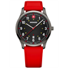 Wenger City Sport 42, BKI, BLK dial, RED silicone