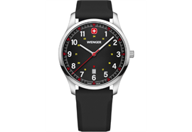 Wenger City Sport 42, SIR, BLK dial, BLK silicone