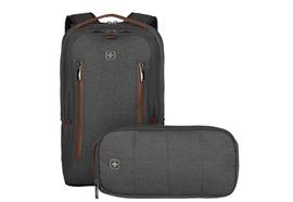 Wenger, City Upgrade, 16" Laptop Backpack w/ Cross Body Day Bag, Grey