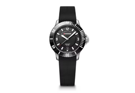 Wenger Seaforce Small Ø 35, black dial, strap black Silicone