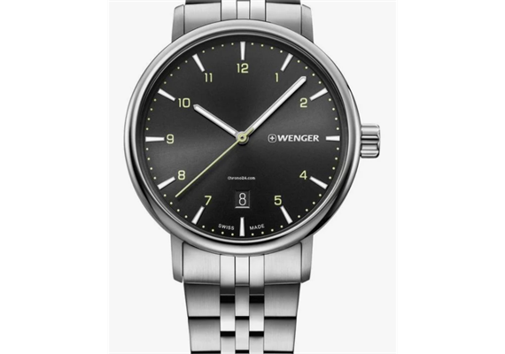 Wenger Urban Classic Ø 40 cm black dial, bracelet-W