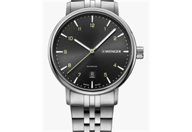 Wenger Urban Classic Ø 40 cm black dial, bracelet-W