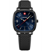 Wenger Vintage Sport 37, BLK, BLE dial, BLK silic