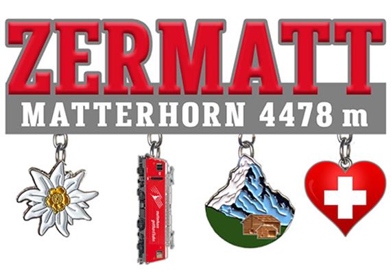 Zermatt Edelweiss Matterhorn Herz Zug