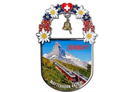 Zermatt Matterhorn Glocke mit Blumen